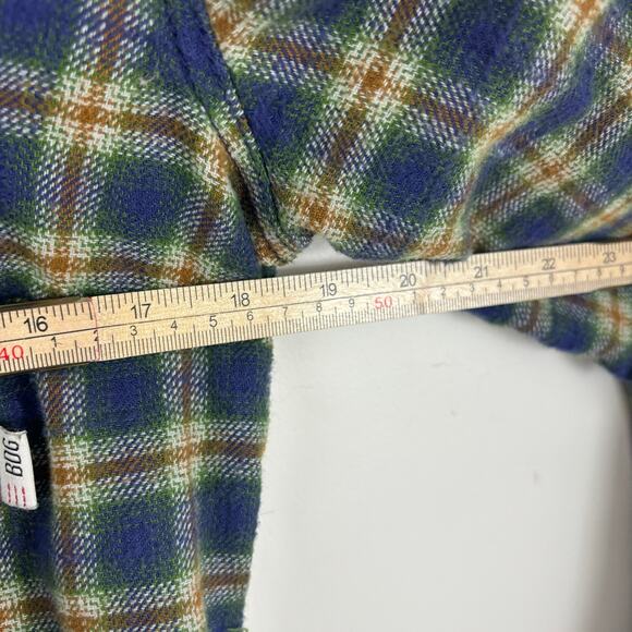 BDG Cropped Plaid Cotton Shacket - Women's Size L- Layering Transitional - Picture 5 of 6